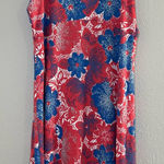 Columbia Red Blue Omni-Freeze Dress Women’s Medium PFG Summer Fishing Outdoor Photo 0