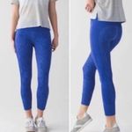 Lululemon Seamless Heathered Sapphire Blue Ebb to Street Pant Size 6 Photo 2