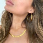 Gold Paola herringbone chain necklace Photo 1