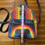 Lounge Fly RARE  Disney Rainbow Mickey Mini Backpack Pride Love Photo 2