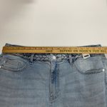 Judy Blue  NWT Denim Jean Shorts Women's 2XL High Rise Medium Light Wash Raw Hem Photo 9