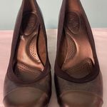 Dexflex Comfort Shoes‎ Women's Bronze Print 3.5 High Heel Pump Size 8 S Photo 0