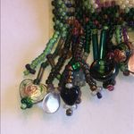 Jericho Rose Originals Seed Bead Beaded Pin with Scenic Design Green Photo 3