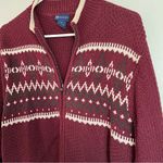 North Crest Vintage  Fair Isle Zip Sweater Photo 3