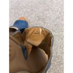 b.o.c Women's Blue Leather Cork Floral Wedge Heel Sandals Slides Size 9 Photo 10