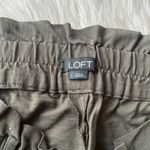 Loft Olive Green Paperbag Waist Slim Cargo Pants Photo 5