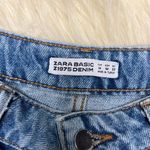 ZARA Floral Embroidered Denim Skirt sz Medium Photo 3