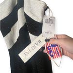 NWT Bari Jay Black Silver Glitter Maxi Gown Crisscross Back Formal Dress Sz 14 Photo 6