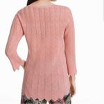 White House | Black Market WHBM‎ Lace Up Metallic Sweater Size Medium EUC Photo 1