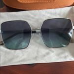 Tory Burch  Silver Sunglasses with Orange Case Photo 1