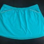 Lands’ End Women's Swim Active Teal Short Mini Skirt Sz Medium Blue Photo 0