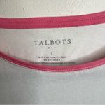 Talbots  Navy‎ Stripe Long Sleeve Tee Shirt L nautical Photo 1
