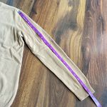 WoolOvers Merino Wool Cashmere Slim Fit Crewneck Sweater Camel Brown Size Large Tan Photo 6