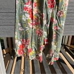 BOG Collective Women’s Strapless Floral Boho Jumpsuit Romper w Pockets Size XS Green Photo 4
