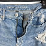 American Eagle  SZ 8 Highest Rise 90s Boyfriend Jeans Distressed Rips Zip-Fly Photo 4