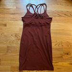 Athleta hyper focused bra dress in powervita in dried cinnamon brown size small Photo 4