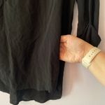 James Perse Black Flowy 3/4 Sleeve Blouse Lightweight Women's size 3 / Large Photo 4
