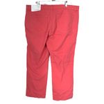 Loft Ann Taylor  Womans Coral Pink Straight Crop Pants Size 31/12 NWT Photo 4