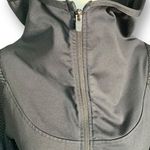 Fabletics Demi Lovato x Black Mesh Sleeve Zip Front Mock Neck Cropped Jacket Photo 4