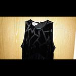 🛍️ Velour Long Black Maxi Dress M Size 10 Photo 7