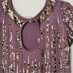 French Connection Purple Sequin Short Sleeve Mini Dress Size 2 Photo 5