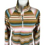 Eddie Bauer Women’s  Striped Fleece Pullover Quarter Zip Size S Photo 1