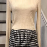 Leith  Beige Long Bell Sleeve Wide Neck Sweater Size XS NWT Photo 0