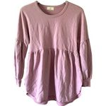Anthropologie  T. La Pink Long Sleeve Sweatshirt Dress Photo 0