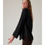 Athleta New  2X Everlasting Top Black Plus 2X Long Sleeve Quiet Luxury Sh… Photo 2