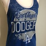 Campus Lifestyle NWOT Blue Marled LA Dodgers Racerback Tank Top New Photo 2