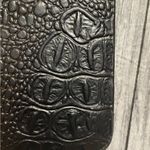 Black leather flower‎ wallet! Photo 1