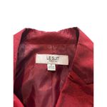 Le Suit  Essentials Women's Metallic Burgundy Casual Blazer Photo 3
