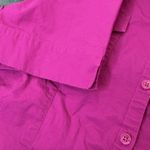 Harley Davidson Womens Short Sleeve Shirt Size L Pink Button Up Y2K Woven Wings Size L Photo 7