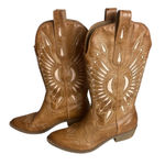 Altar'd State Size 7 Bandera Cut Out Western Cowboy Boots Pull On Brown Country Photo 0