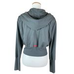 House ID Gray Zip Up‎ Hoodie Cropped Sweatshirt Athleisure Streetwear Large Photo 3