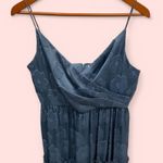 Gorgeous NWT Sachin & Babi chambray blue faux wrap ruffle floral maxi dress Size 10 Photo 2