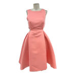 Halston Heritage  Cut Out Dress Parfait Pink Fit & Flare Size 6‎ Photo 1