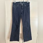 7 For All Mankind  Dojo Rhinestone Crystal Trouser Flare Jeans Size 27 Photo 3