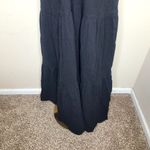 Anthropologie Charlie Holiday  Dress Womens Tiered Priscilla Maxi Black Boho SZ 2 Photo 3