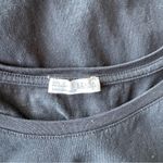 ZARA  Black Short Sleeve T-Shirt Size M Low High Hem Photo 3