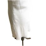 Meshki  Mini Slip Dress Cowl Neck Satin Size XL Pearly White Party Dress Wedding Photo 5