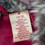 Northcrest Red Courdroy Zip Up Vest Faux Fur Neck Collar Women's Medium 10 Photo 9