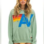 Aviator Nation Logo Stitch Pullover Relaxed Hoodie XS Photo 0
