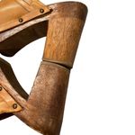 American Eagle Vintage 90’s Outfitters Leather Wooden Platform Clogs, Sz… Photo 12