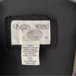 Union Khaki Vintage Suede Leather Patchwork Vest size small Brown Photo 5