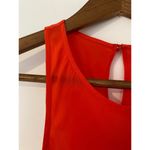 Cinq à Sept Cinq a Sept Dylan Asymmetric Satintwill Tank Top Tomato Blood Orange Red EUC M Photo 4