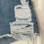 SheIn  Double Waistband Cutout Destroyed Cutoff Shorts - Size S Photo 2