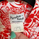 American Vintage Vtg Paradise Hawaii Red Vacation Beach Lightweight Bloke Surf Shirt Medium Photo 7