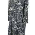 Soma  Paisley Black White Long Sleeve Small Dress Photo 3