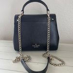 Kate Spade Black Leather Top Handle Satchel Purse Bag Crossbody Cheri Photo 0